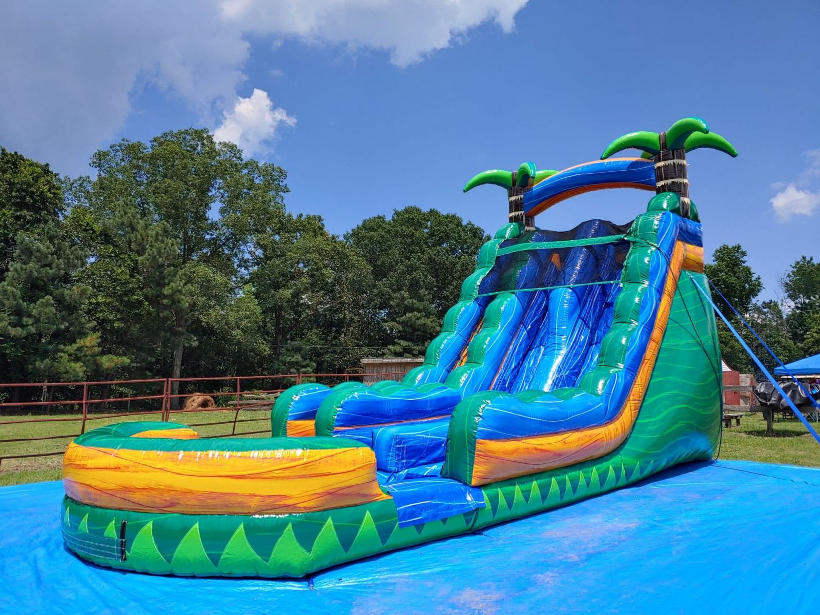 Tropical Emerald Rush Double Lane Water Slide